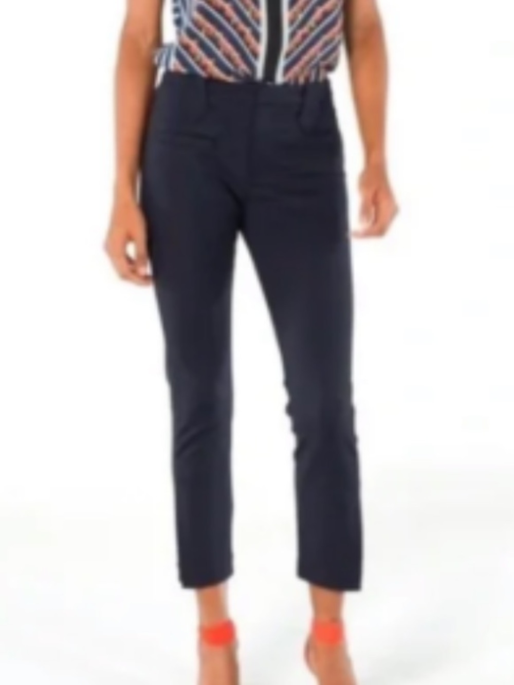 Cabi Barrister trouser crop pants navy 2